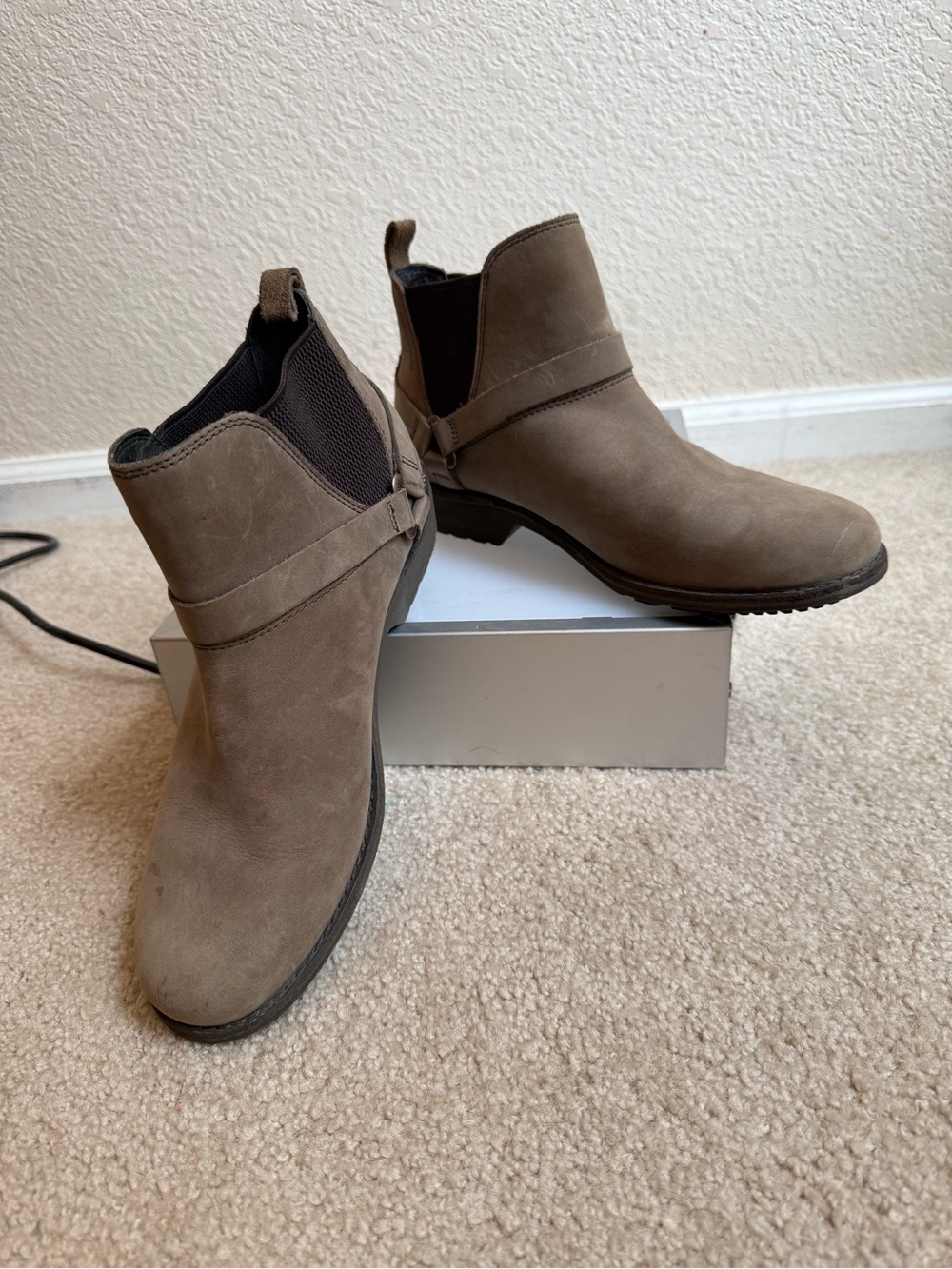 Teva Taupe Chelsea Ankle Booties